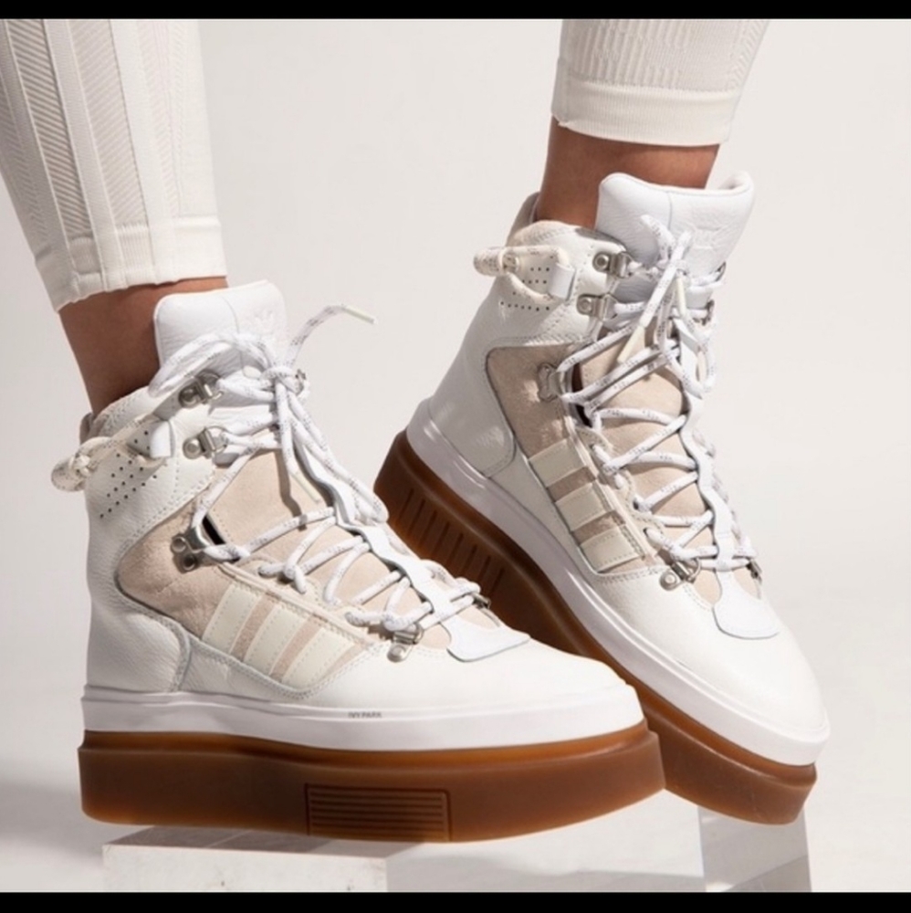 NIB Ivy Park x Adidas Super Sleek Boot in white - 11